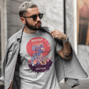 Punk jongen Sci Fi Cyber Urban T-shirt