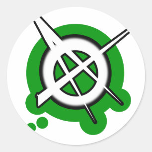 punk jongens: ANARCHY PUNK ROCK muziek Ronde Sticker