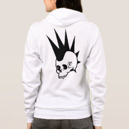  Punk kaakloze schedel Hoodie