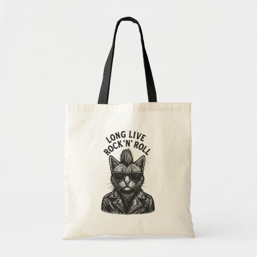 Punk Kat Tote Bag (Voorkant)