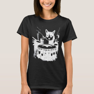 Punk kattenspeldrums 1 t-shirt