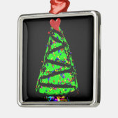 Punk kerstboom metalen ornament (Links)