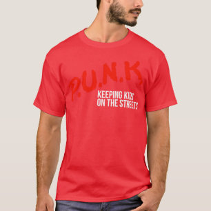 PUNK Kinder op straat houden T-shirt