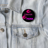Punk knop voor altijd ronde button 5,7 cm (In situ)