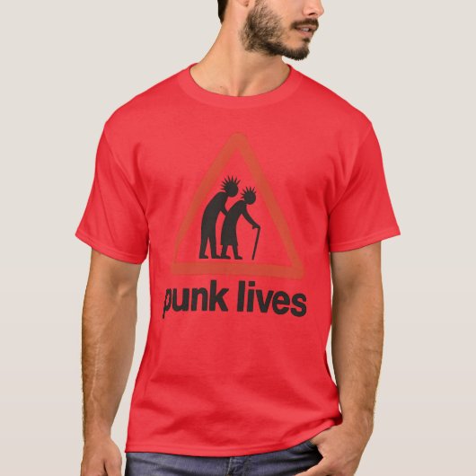 punk levens t-shirt (Voorkant)