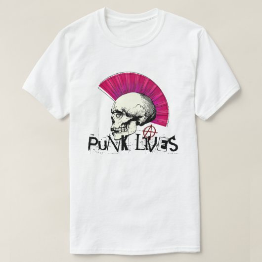 Punk levens t-shirt (Design voorkant)