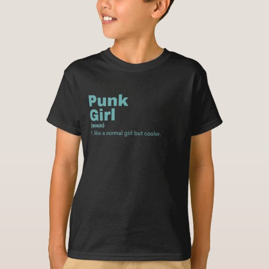 Punk meisje - Punk T-shirt (Voorkant)