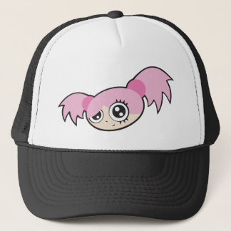 Punk meisje roze trucker pet