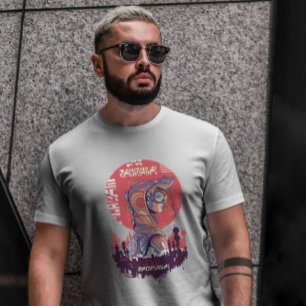 Punk meisje Sci Fi Cyber Urban T-shirt
