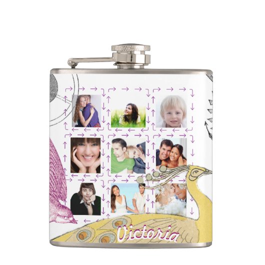 Punk meisstoomkolven heupfles (Voorkant)