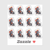 Punk met een kofferbak 12 Sticker Sheet (Vel)