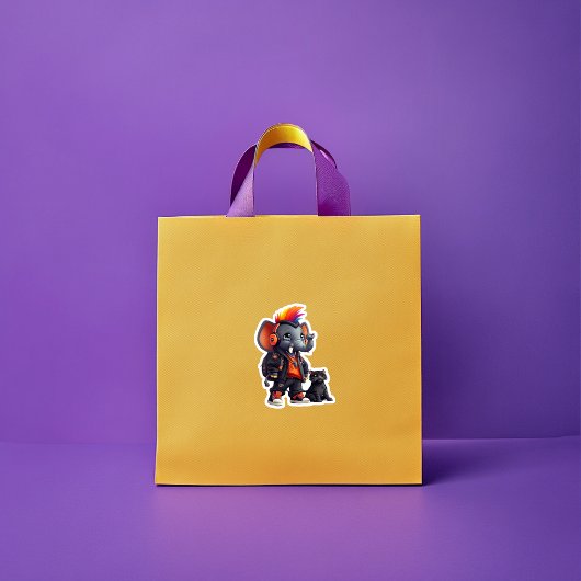 Punk met een Trunk Vinyl Sticker