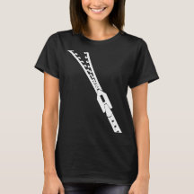 PUNK MIJN ZIPPER LADIES TEE SHIRT