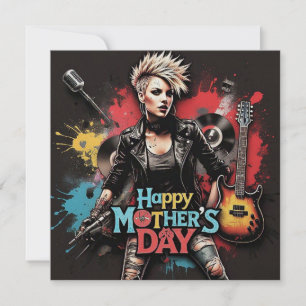 Punk Moederdag Parel Simmer Card Feestdagenkaart