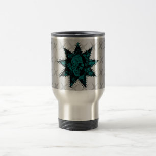 Punk Mok van de schedel (Blauwgroen)