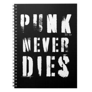 Punk Never Dies Muziek Quote Notitieboek