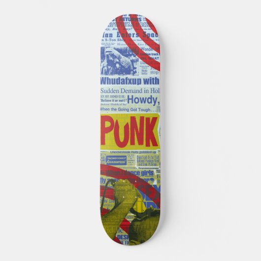 PUNK OF STERVEN! SKATEBOARD (Voorkant)