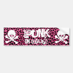 Punk op bordpapier gedrukte Bumpersticker