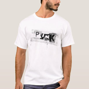PUNK op wit T-shirt