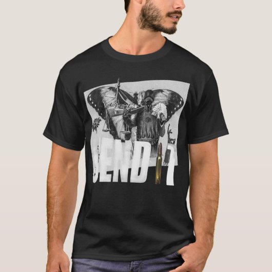 Punk opstand van de zwarte justitie t-shirt (Voorkant)