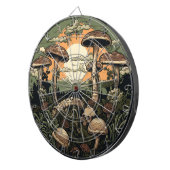 Punk paddenstoelenbos dartbord (Voorkant Rechts)