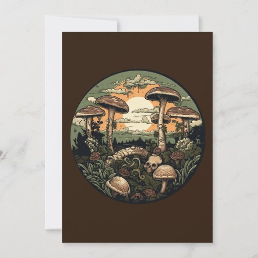 Punk paddenstoelenbos kaart (Voorkant)
