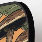 Punk paddenstoelenbos pickleball paddle (Links Detail)