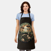 Punk paddenstoelenbos schort (Gedragen)