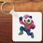 Punk Panda Power Sleutelhanger (Voorkant)