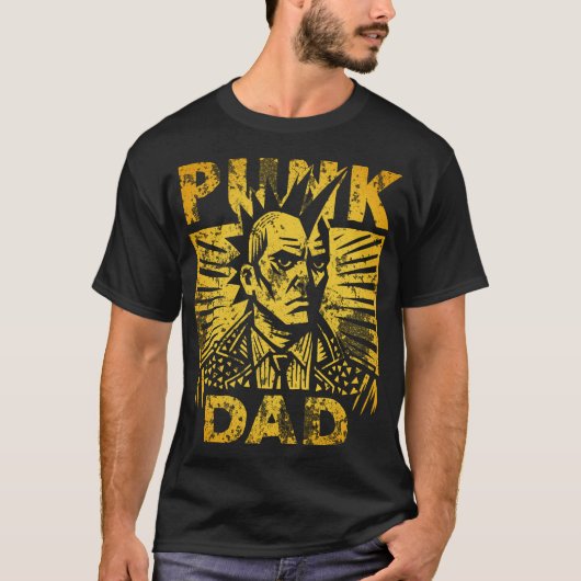 Punk Pap Vaderdag T-shirt (Voorkant)