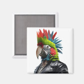 Punk papegaai magneet (Voorkant / Achterkant)