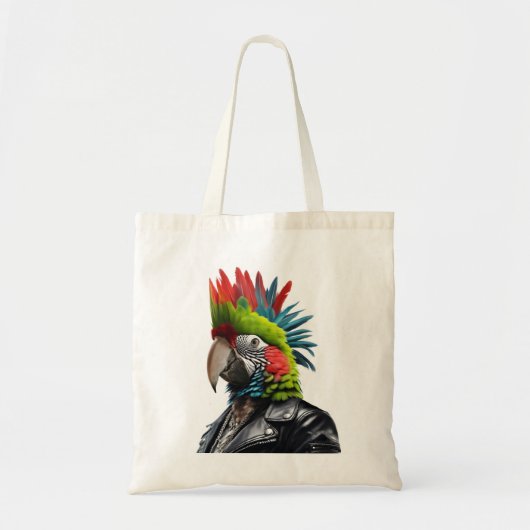 Punk papegaai tote bag (Voorkant)