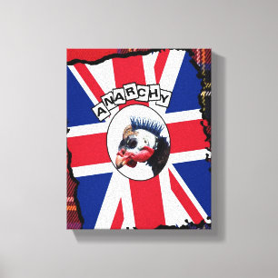 Punk parelhoen canvas afdruk