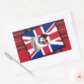 Punk parelhoen rechthoekige sticker (Envelop)