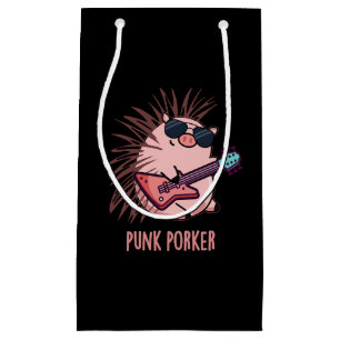 Punk Porker Funny Punk Rocker Pig Donk BG Klein Cadeauzakje