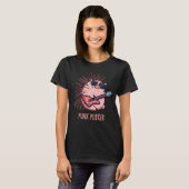 Punk Porker Funny Punk Rocker Pig Donk BG T-shirt (Voorkant volledig)
