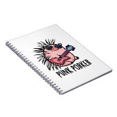 Punk Porker Grappige Punk Rocker Varken Stunt  Notitieboek (Rechterzijde)