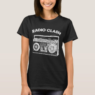 Punk radio-omloopplaat Retro T-shirt