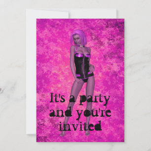 Punk rave fantasy vrouw kaart