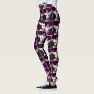 Punk Rock Chihuahua leggings