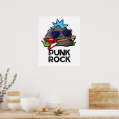 Punk Rock Funny Music Pun Poster (Keuken)