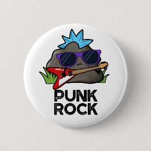 Punk Rock Funny Music Pun Ronde Button 5,7 Cm
