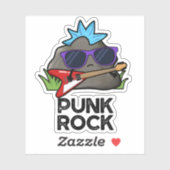 Punk Rock Funny Music Pun Sticker (Vel)