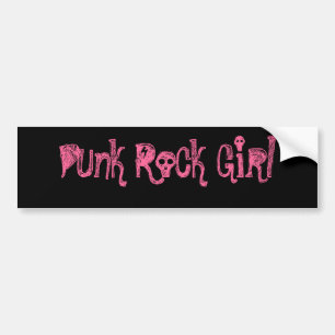 Punk Rock Girl Bumpersticker