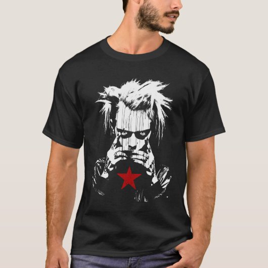 Punk Rock Girl Street Art Graffiti Y2K esthetisch T-shirt (Voorkant)