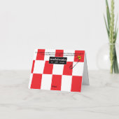 PUNK ROCK KERST FEESTDAGEN KAART (Achterkant)