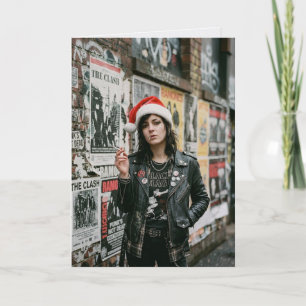 Punk Rock Kerst Riot Vakantie Kaart