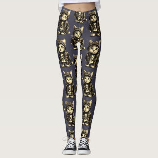 Punk Rock Kitten Schattige Cat Design Leggings