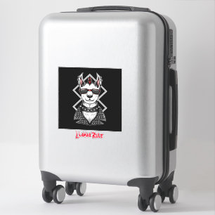 Punk Rock Llamas Rule Sticker