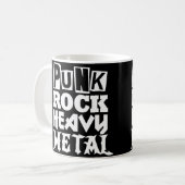 Punk Rock Métal Lourd Mug (Devant gauche)